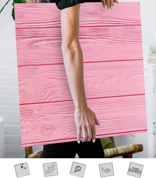 Pembe Ahşap Fotoğraf Zeminleri