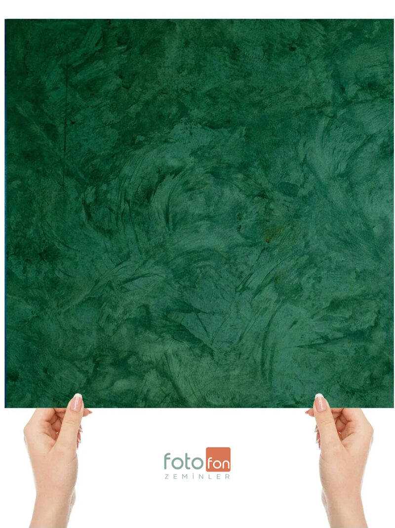 60x60 Cm - Yeşil Beton Desenli Fotoğraf Zemini